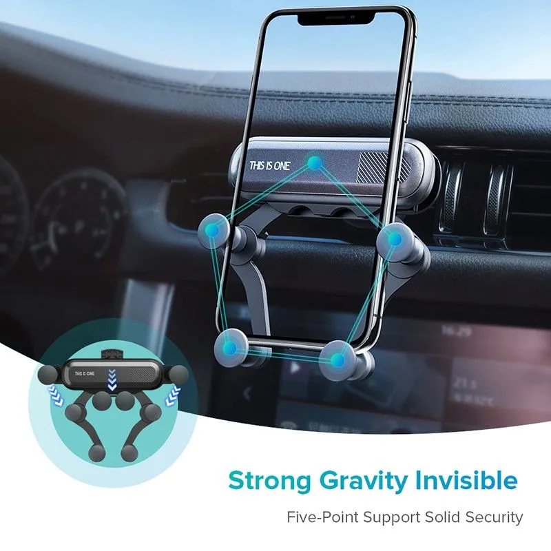 Car Phone Holder Universal Mount Mobile Gravity Stand Cell Smartphone GPS Support For iPhone Samsung  Xiaomi Redmi LG