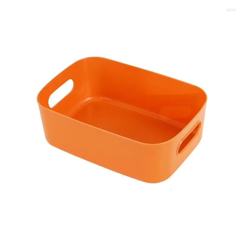 Storage Boxes Japanese Style Desktop Plastic Box Makeup Organizer Kitchen Snack Basket