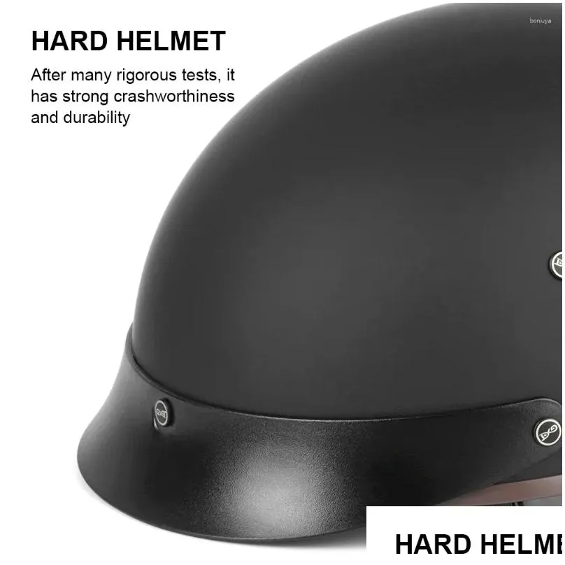 Motorcycle Helmets Scooter Biker Motorbike Racing Riding Helmet Open Face Winter Warm Moto Unisex Retro Vintage Casco