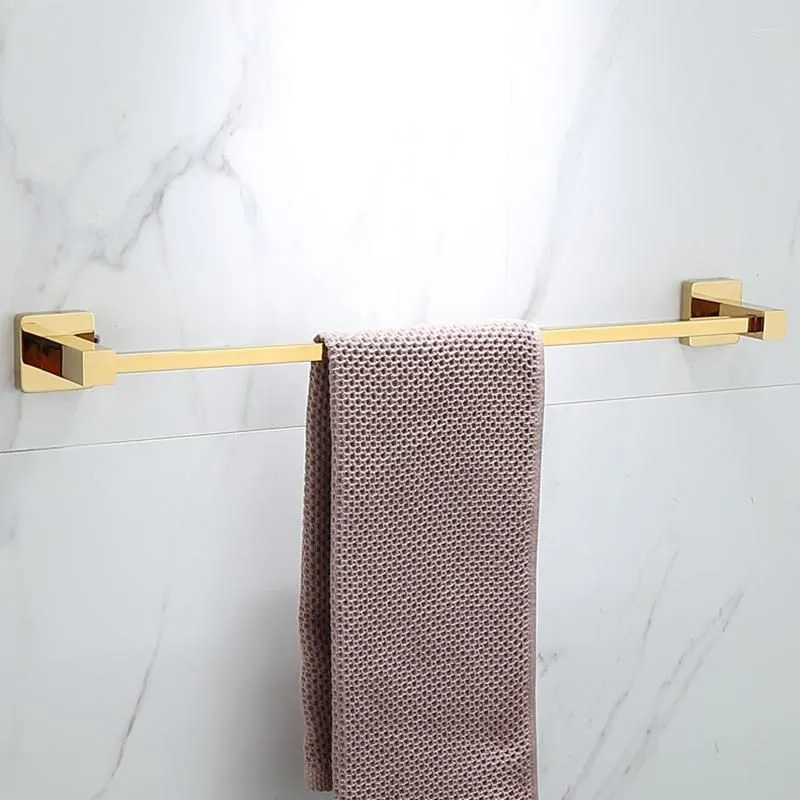 Bath Accessory Set Luxury Golden Bathroom Brass Hardware Sets Towel Rack Paper Holder Toilet Brush Hook Row Activity Bar