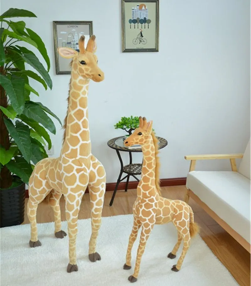 Creative Simulation Giraffe Plush Toy Cartoon Deer Plush Doll