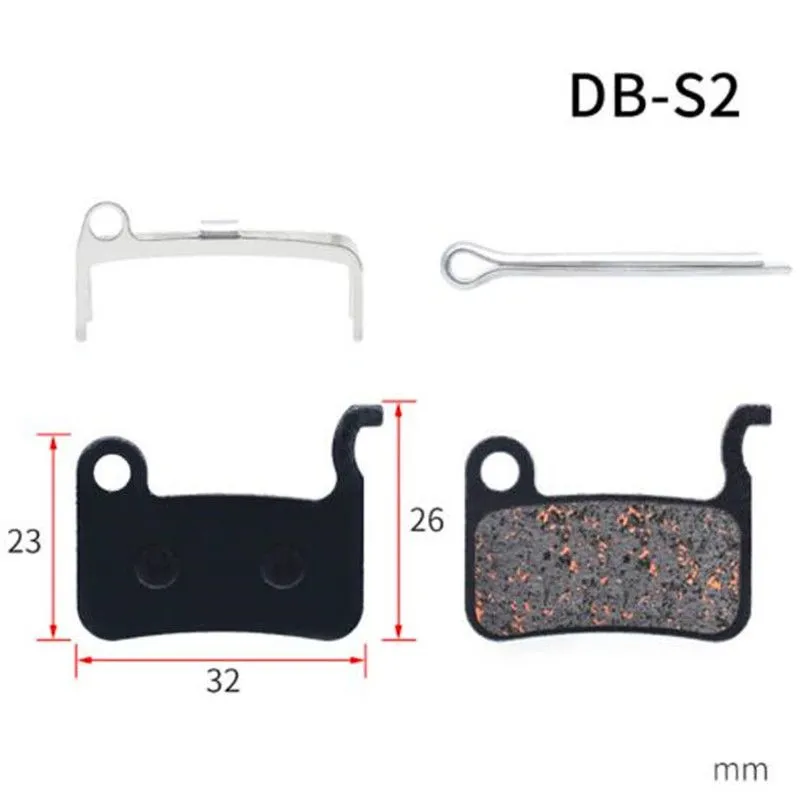 200 Pairs Universal Resin MTB Cycling Bicycle Semi Metal Disc Brake Pads Bike Brakes Pad for BB5 M355 M446 Part Accessories