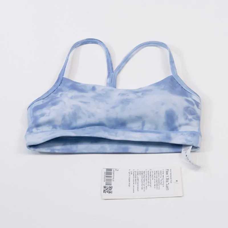 Lu Lemon Yoga Align LL Align Impact Fiess Seamless Class Strap Tie Dyed Bra Gym Women`s Wear Yoga Exercise Tank Sports Top