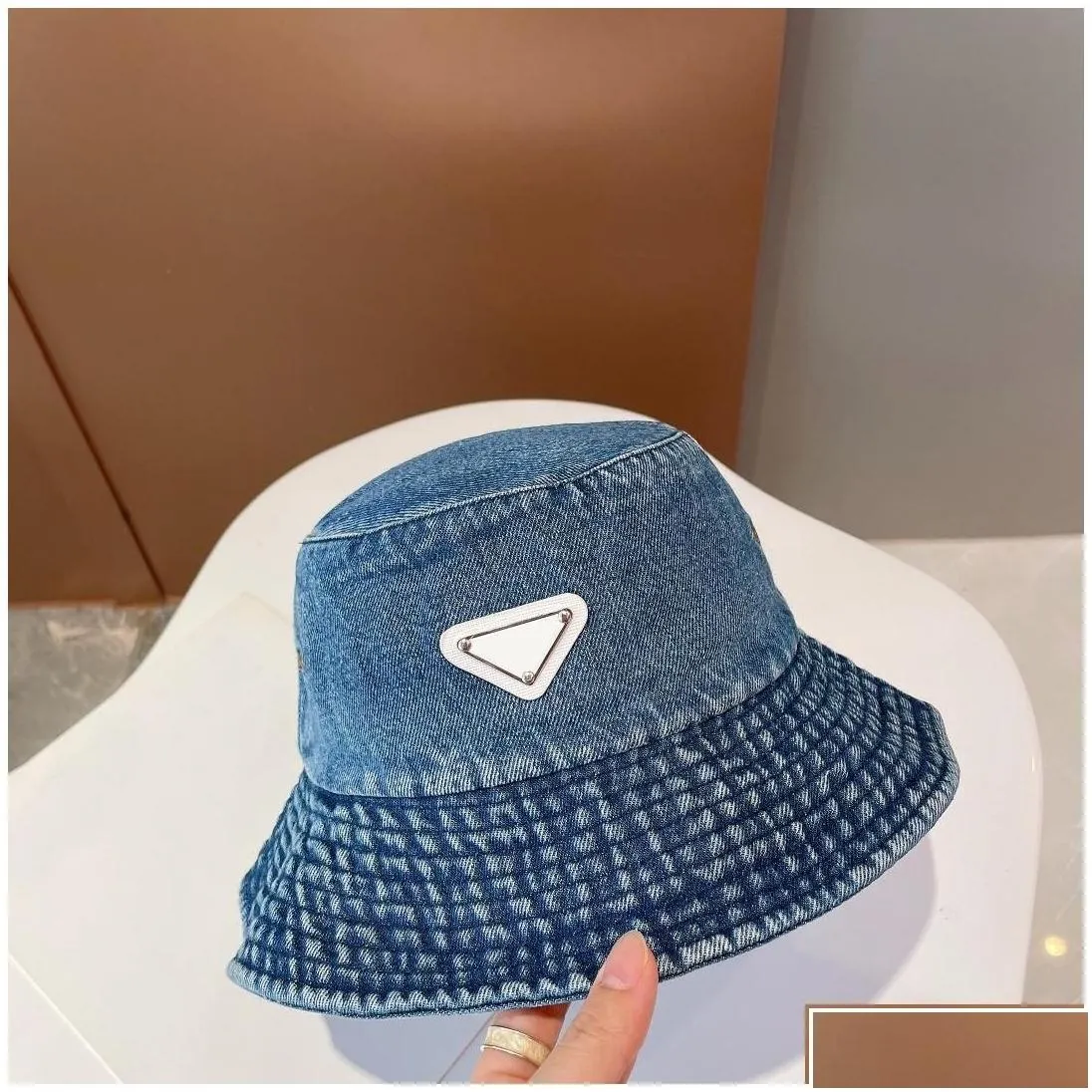 Wide Brim Hats Women Luxury Designer P Woman Washed And Aged  Bucket Hat 22Ss Autumn Casquette Man Drop Delivery Fashion Accesso