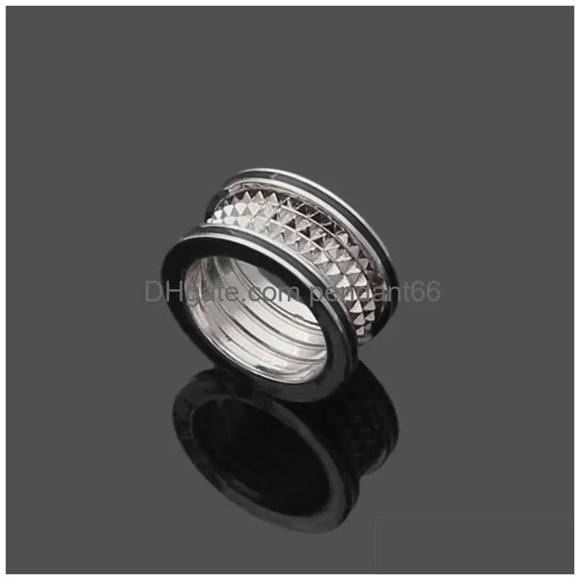 2022 fashion couple ring men women european classic wide gear designer rings top 316l titanium steel rings jewelry gifts