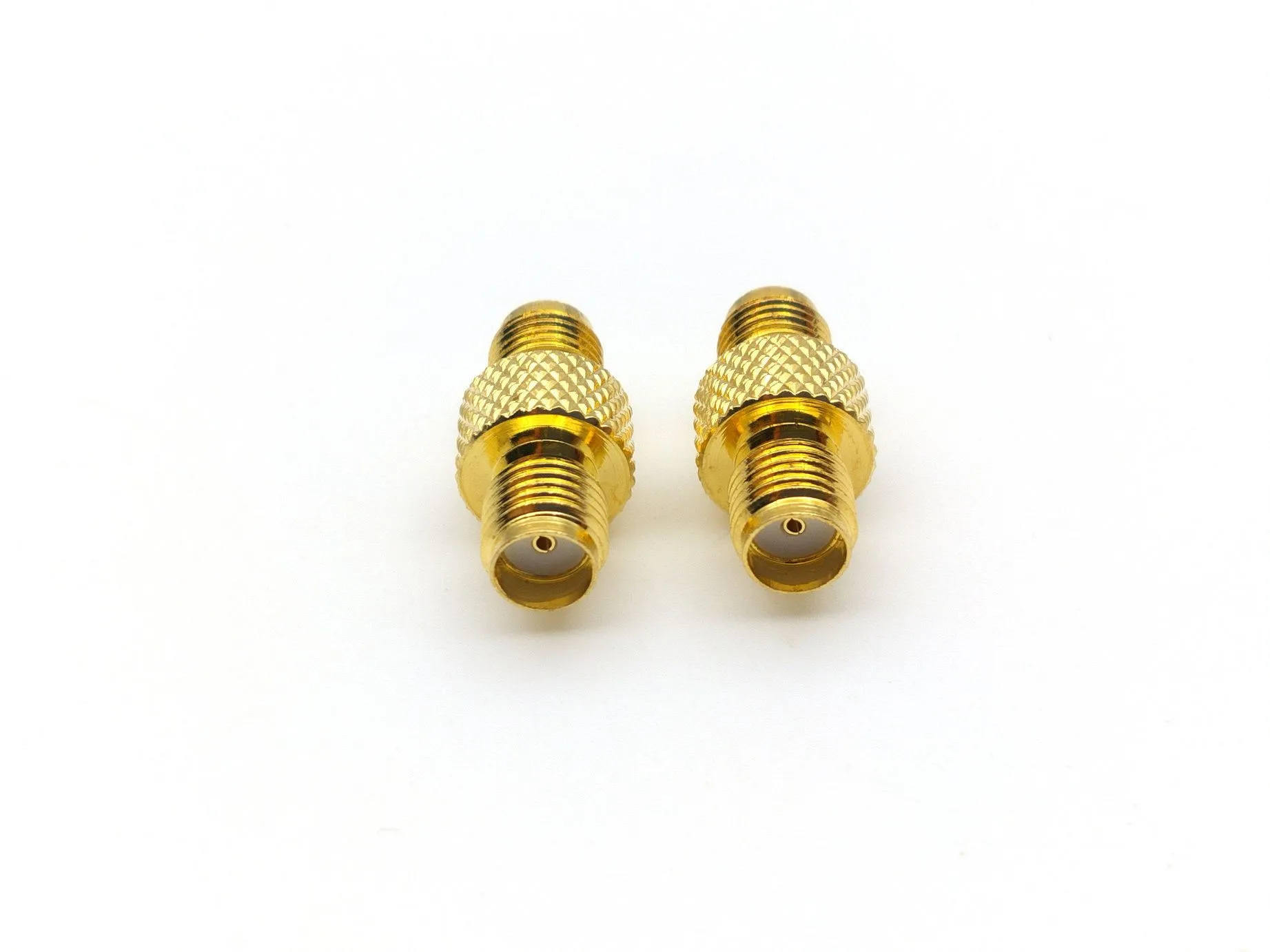 100 pcs Gold plated SMA Female To Female Straight RF Adapter Connector