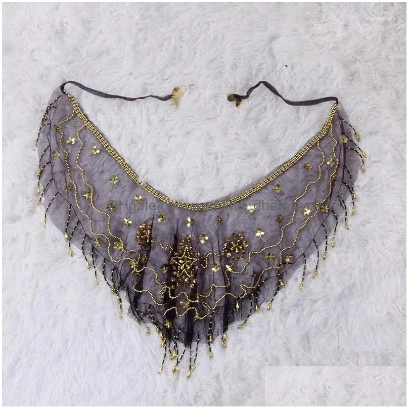 stage wear belly dance performance scarf accessories jewelry beaded embroidery veil