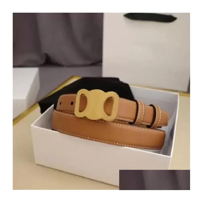 Designer belt Fashion Smooth Buckle Belt Retro Design Thin Waist Belts for Men Womens Width 2.5CM Genuine Cowhide 3 Color Optional High