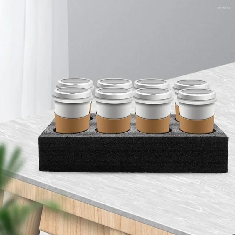 Take Out Containers Pearl Cotton Cup Holder Coffee Carrier For Delivery Holders Drink Trays Beverage Takeout Accessories