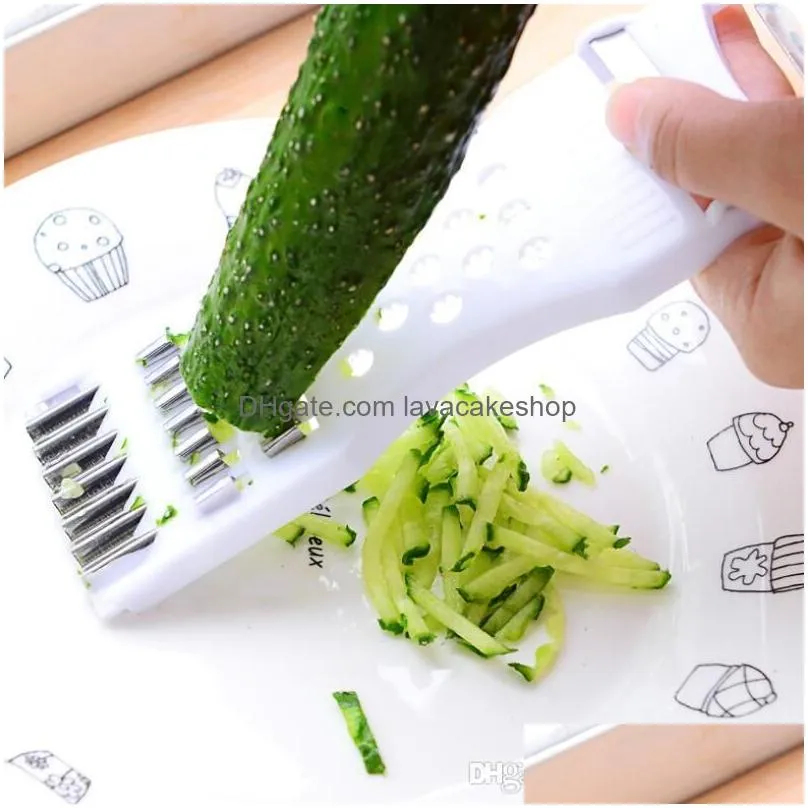 Fruit & Vegetable Tools Stainless Steel Peeler Grater Manual Slicers Cucumber Cutter Peel Shredder Slicer Kitchen Accessories Drop Del Dhlke