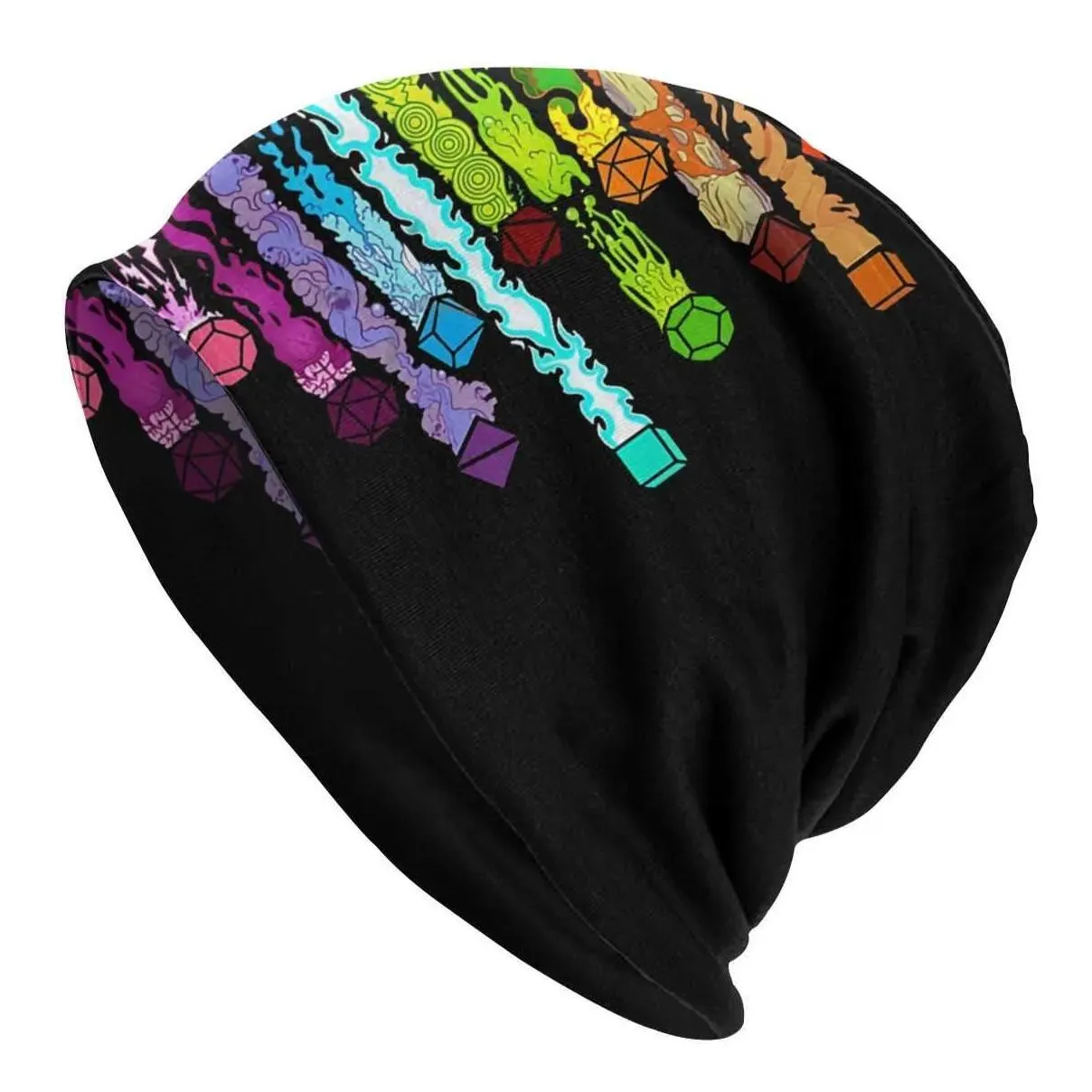 Beanie/Skull Caps Bonnet Hats DnD Game Men Women`s Knitting Hat Damage Dice Winter Warm Cap Beanies Thermal Elastic Caps x0907