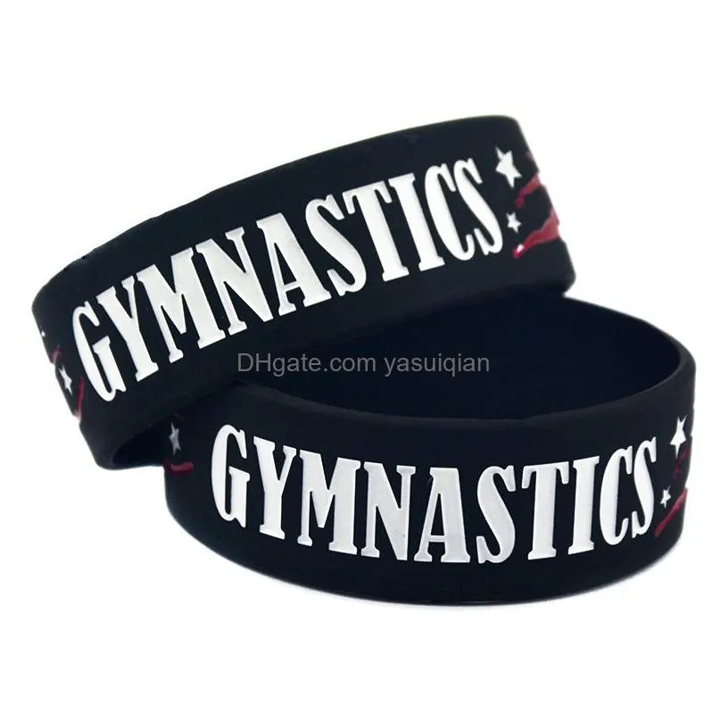 Charm Bracelets New Arrivals Gymnastics Sile For Women Men Letter Sports Wristband Bangle Fashion Jewelry Gift In Bk Drop Delivery Dhx6B
