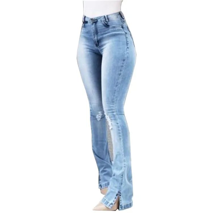 Women`s Jeans Woman High Waist Clothes Wide Leg Denim Zipper Blue Streetwear Vintage 2021 Fashion Harajuku Straight Pants XXXL