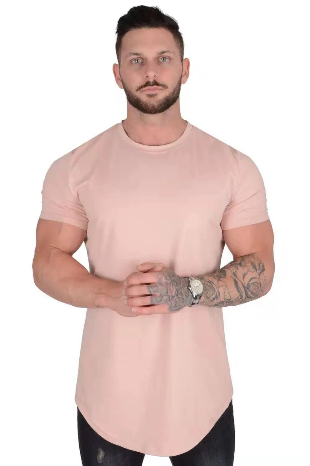 Cotton T Shirt Men Breathable T-Shirt Homme Gyms Shirt Men Fitness Summer Fashion Gyms Tight Tops