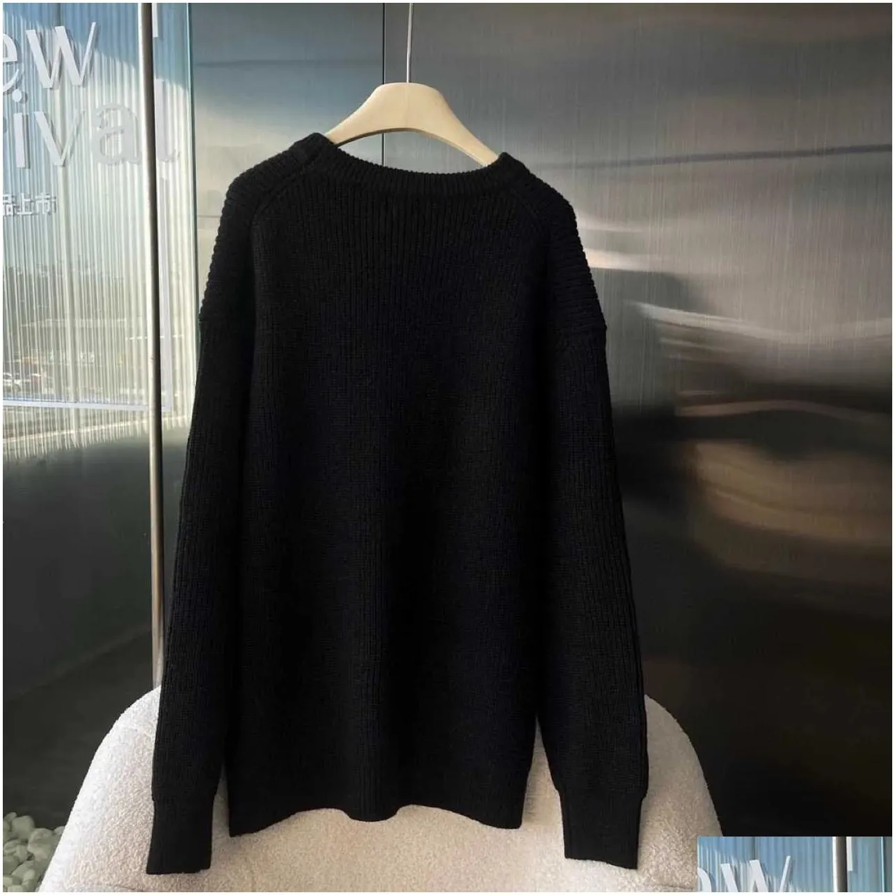 High-version Yang Mi identical sweater American casual oversize unisex