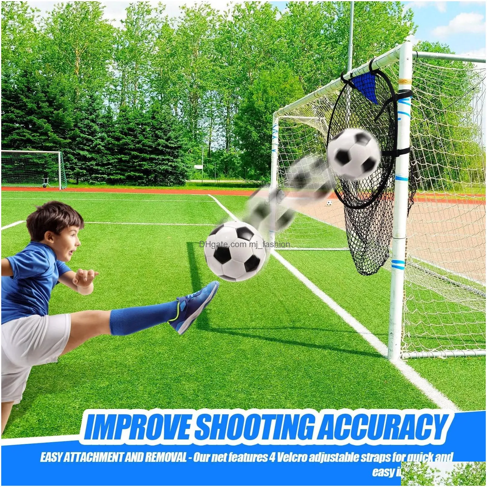Sports Gloves Soccer Top Bins Target Goal Ball Shooting Nets For Accuracy Training Practice Drop Delivery Dhosa
