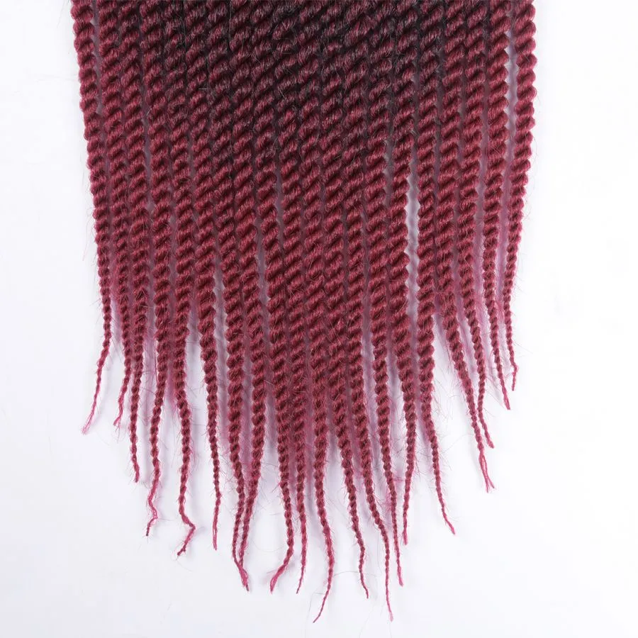 12 14 16 18 20 22Inch 22RootsPack Crochet Braids Senegalese Hair Extensions Kanekalon Synthetic Ombre Crochet Braid Braidin3185531