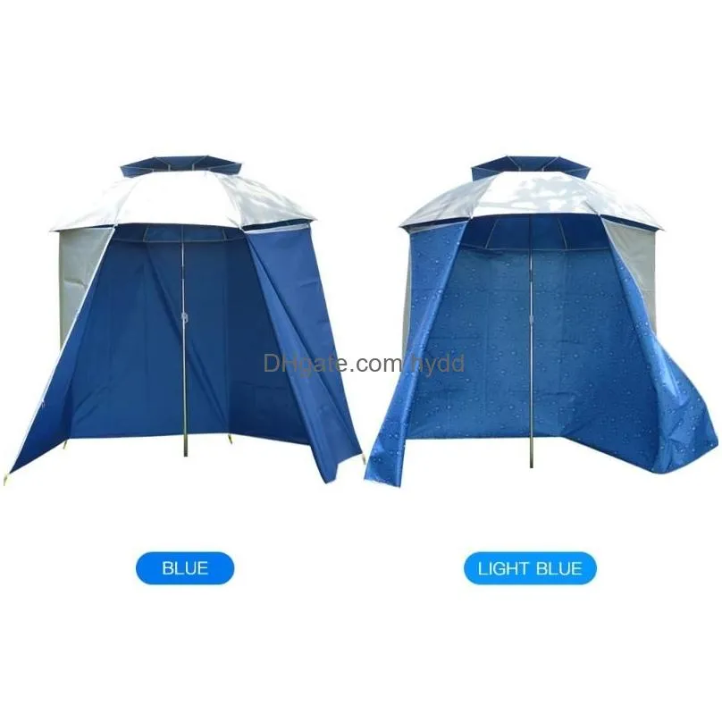 outdoor hats anti-uv 4.8x1.5m fishing umbrella shading cloth rainproof wall tent beach shelters protect apron camping equipment