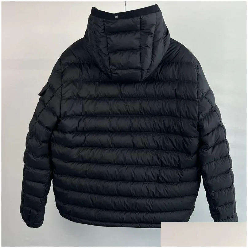 Designer mens down jacket Stand-up collar Winter Jacket Womens Hooded Light jacket Solid color zipper style jacket 02