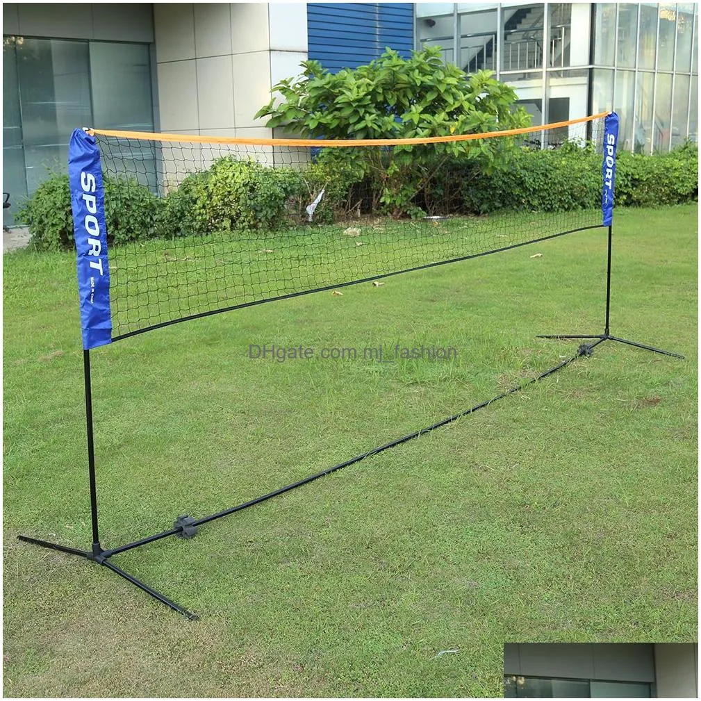 Balls 3.14.15.16.1M Professional Sport Training Standard Badminton Net Volleyball Easy Setup Outdoor Tennis Mesh Exercise Drop Delive Dhx1Z