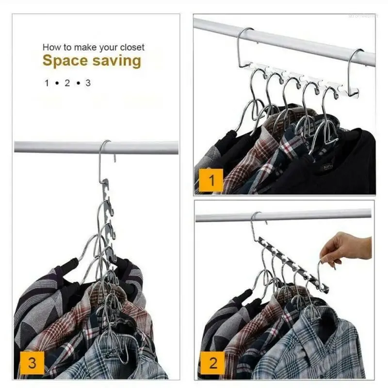 Hangers Clothes Hanger Hanging Chain Metal Cloth Closet Shirts Tidy Save Space Organizer For Wardrobe Storage