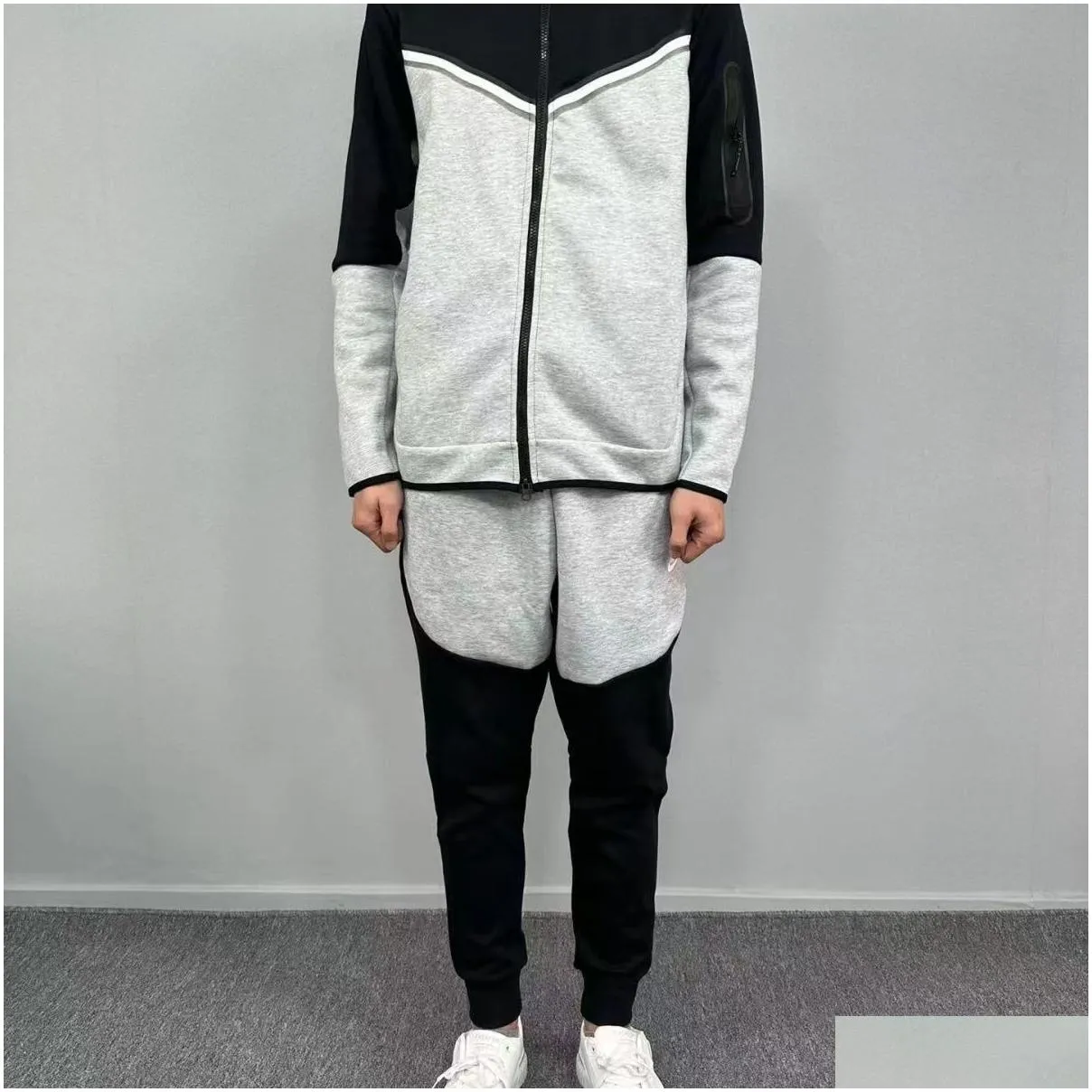 Mens tracksuit tech fleece material tuta uomo designer hoodie Basketball Football Rugby two-piece with women`s long sleeve hoodie jacket trousers Spring autumn