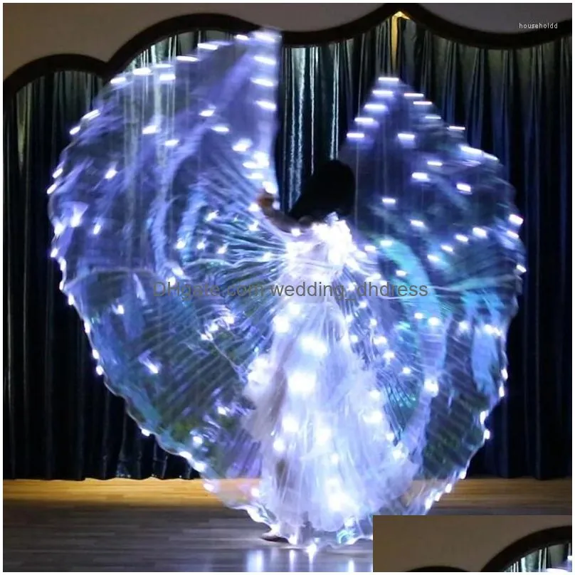 stage wear super alas isis led wings for dance accessories butterfly costume adult children circus light luminous