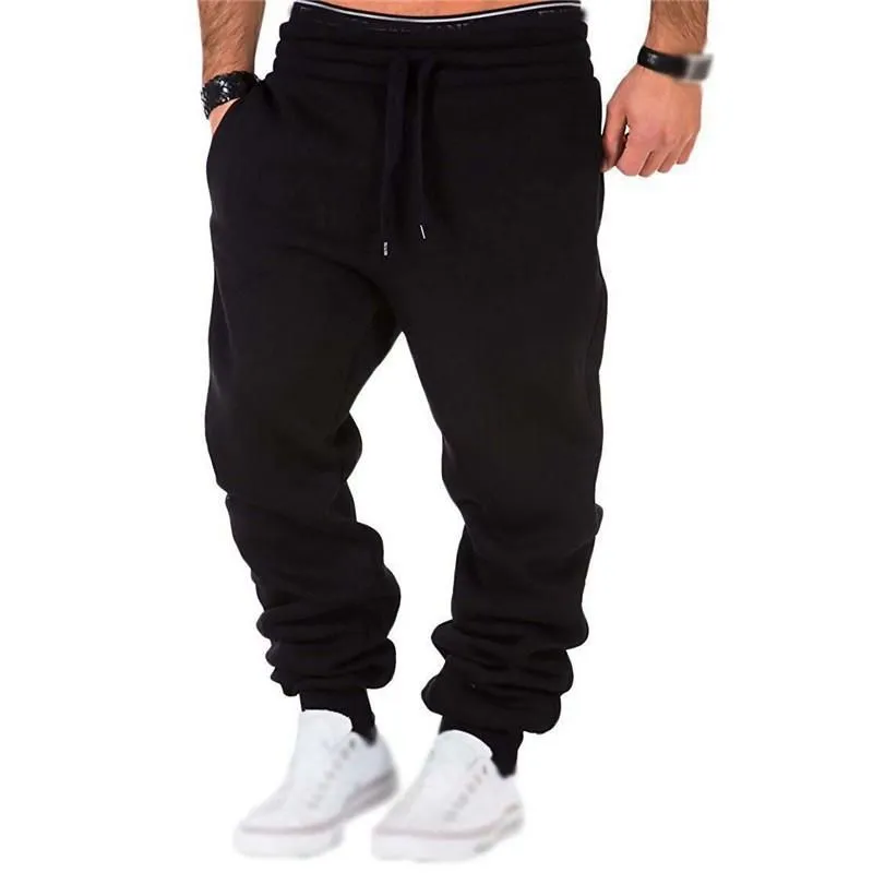 Men`s Pants Mens Sweat Fashion Sweatpants Tracksuit Joggers Men Casual Style Bottoms Trousers With 4 Colors