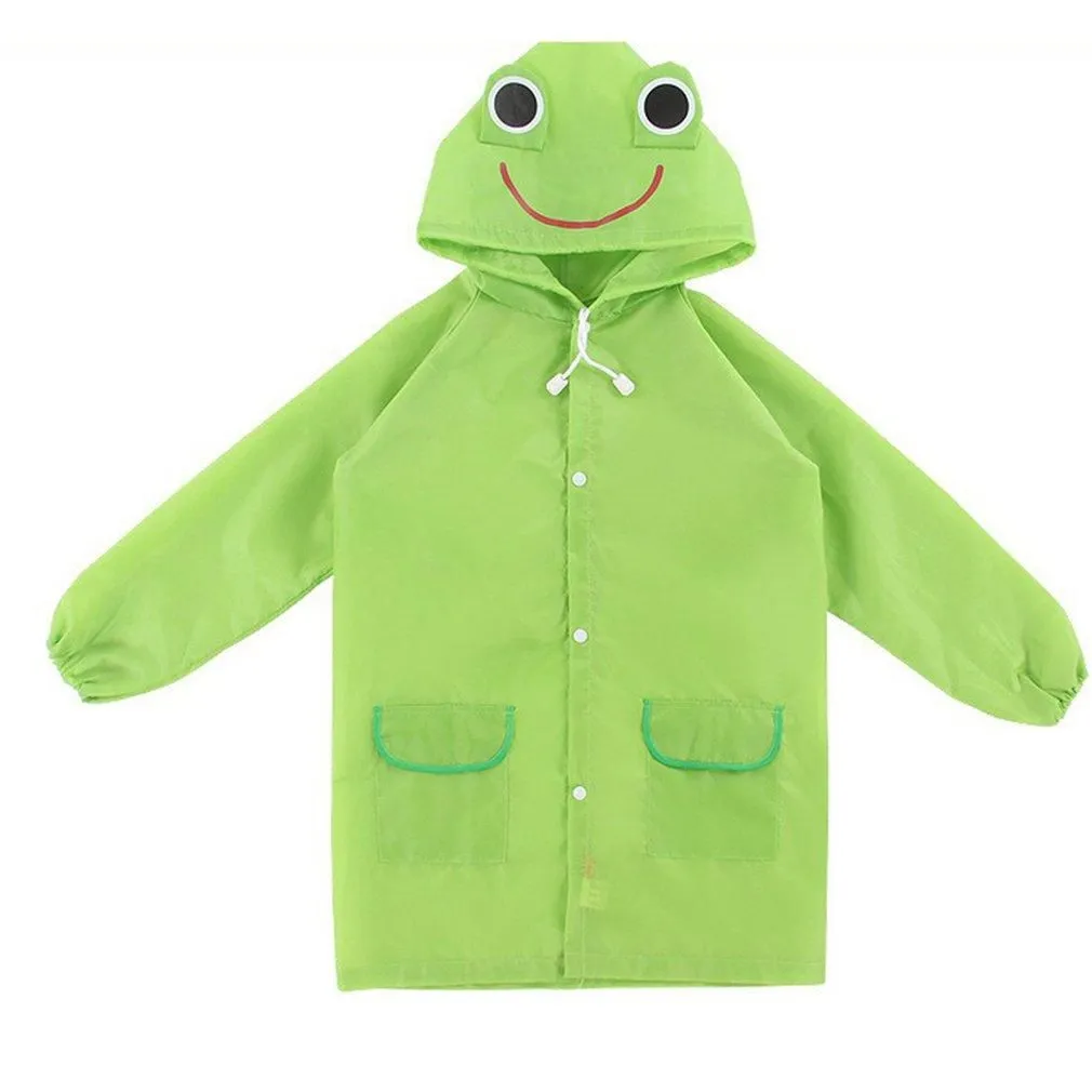 Children`s cartoon raincoat Korean children`s rain gear Cute baby poncho household goods playground Songkran Festival