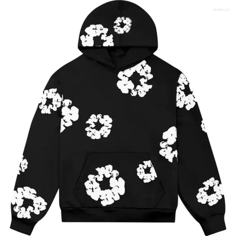 Men`s Hoodies Y2K Hoodie Mens Hip Hop Graphic Print Oversized Sweatshirt Harajuku Gothic Pullover Streetwear