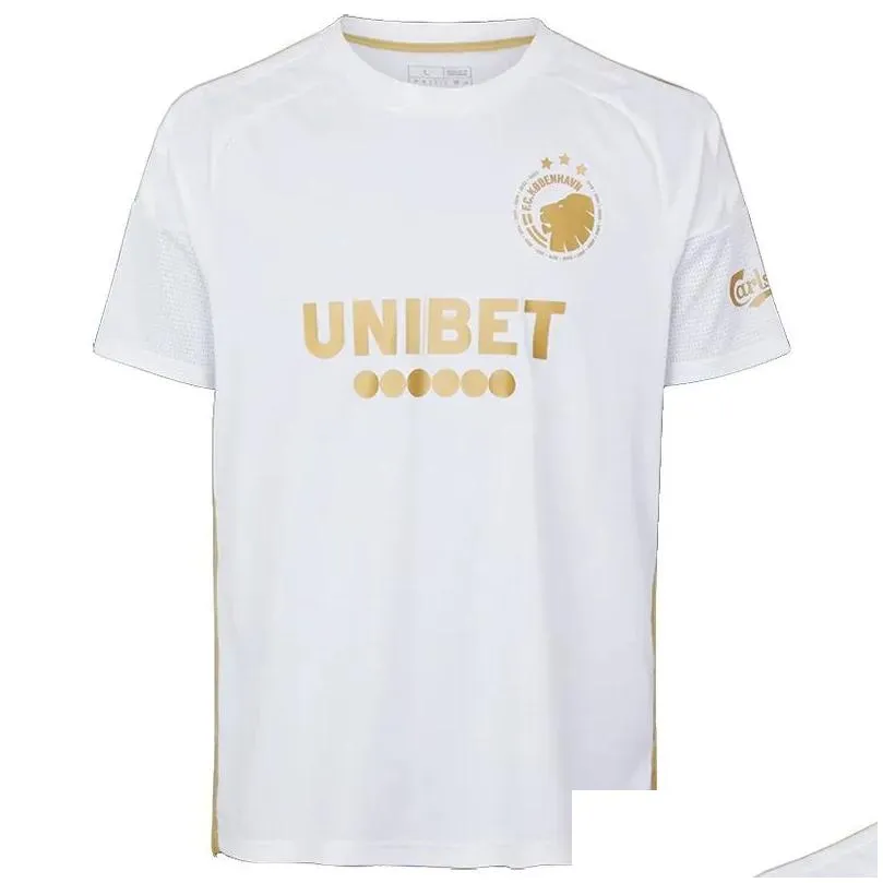 23 24 FC Copenhagen soccer jerseys 2023 2024 White Gold Football Shirts Kit Byens Hold football shirt jersey
