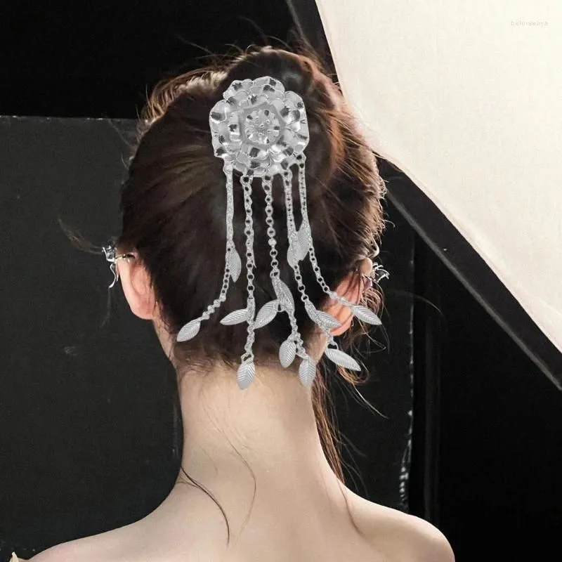 Hair Clips Women Hairpin Dangling Tassels Sticks Barrettes Hanfu Accessories Drop