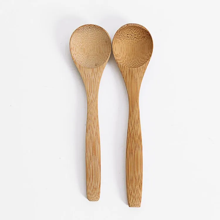 Wooden Jam Spoon Baby Honey Spoons Coffee Scoop New Delicate Kitchen Using Condiment Small 12.8x3cm C0612xw