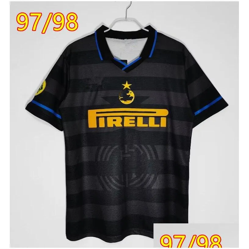 T-shirt da uomo 95 96 97 98 2002 2008 2010 Milito Sneijder Zanetti Maglia  Vintage Eto`o Calcio Djokovic Baggio Adriano Batistuta Samorano