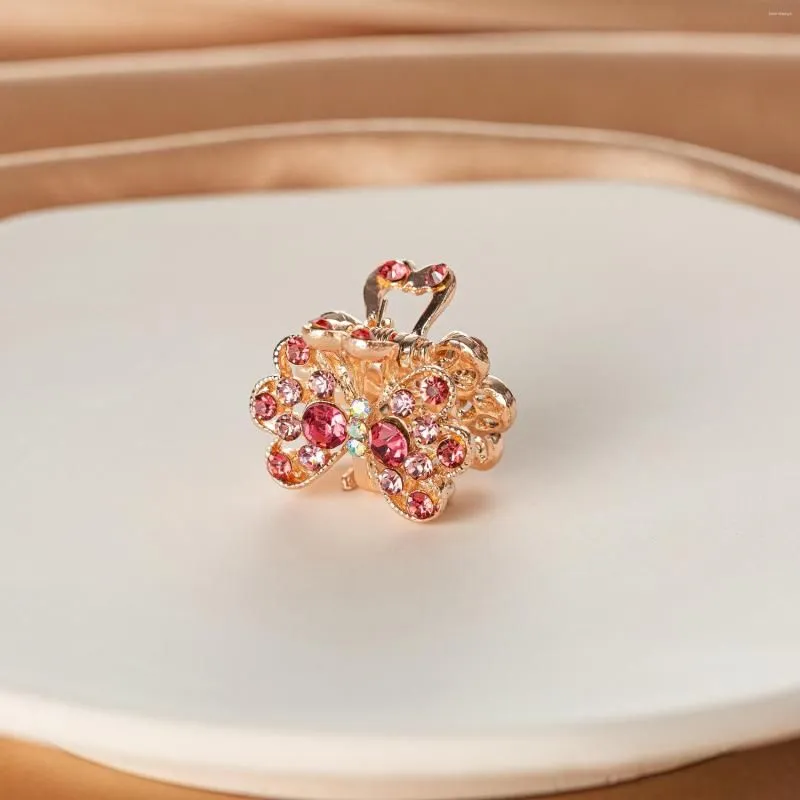 Hair Clips Metal Crab Claw Clip For Women Girls Charm Barrette Full Rhinestone Wedding Accessories Jewelry Gift