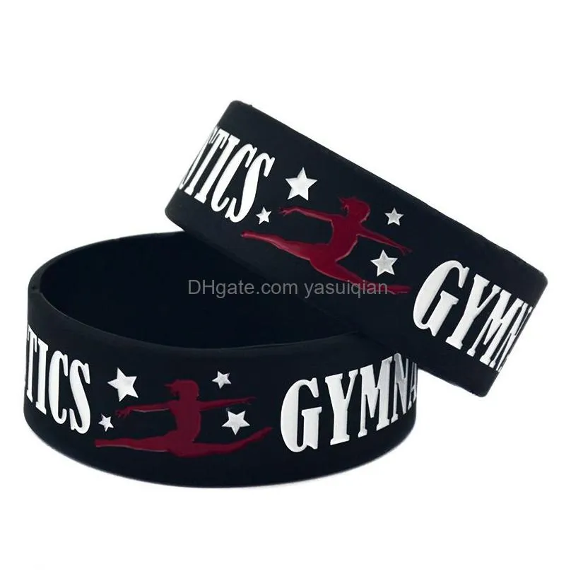 Charm Bracelets New Arrivals Gymnastics Sile For Women Men Letter Sports Wristband Bangle Fashion Jewelry Gift In Bk Drop Delivery Dhx6B