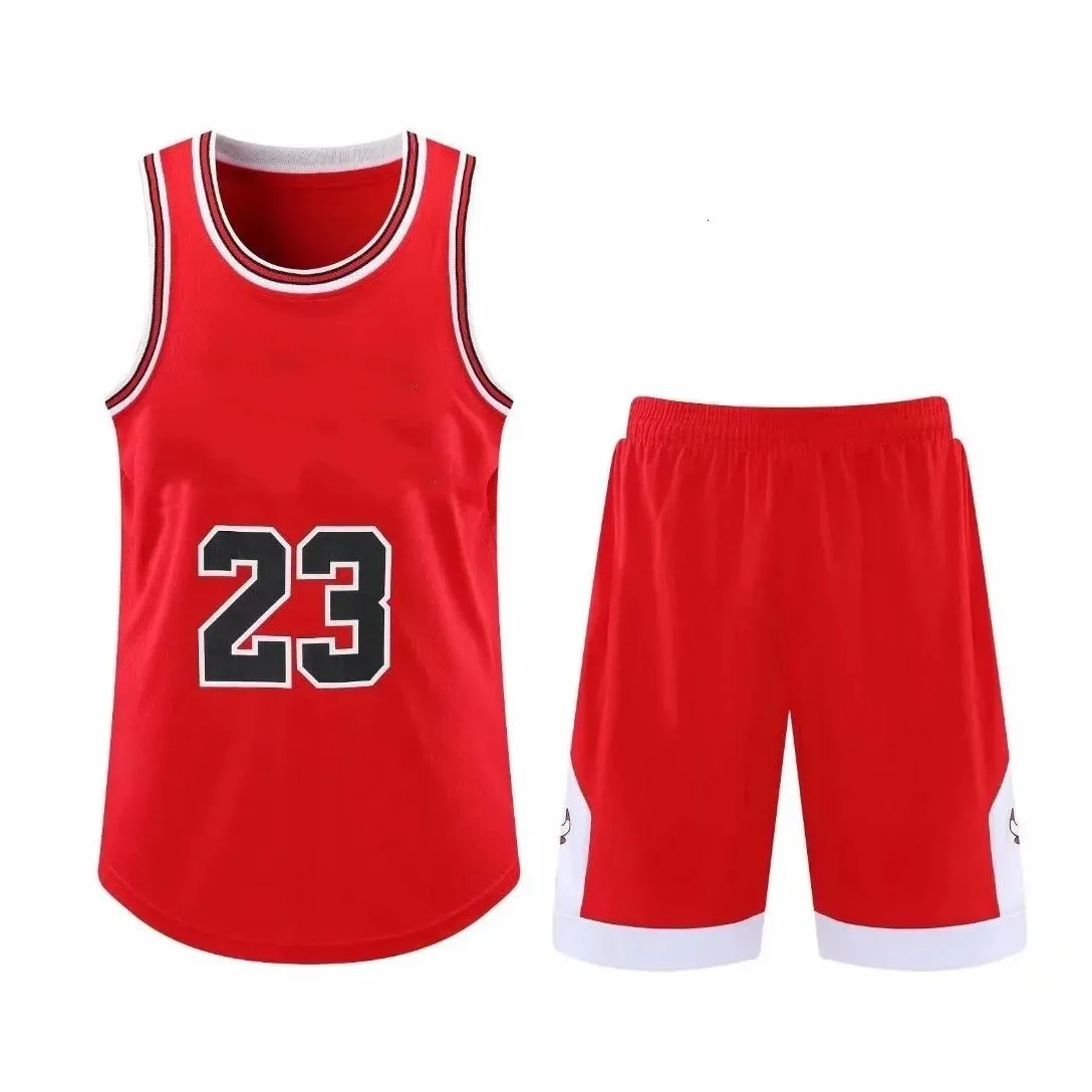 Outdoor T-Shirts Tshirts Custom Basketball Jersey Set For Men Kids Club College Team Professional Training Uniforms Suit Quick Dry Spo Dhcsl