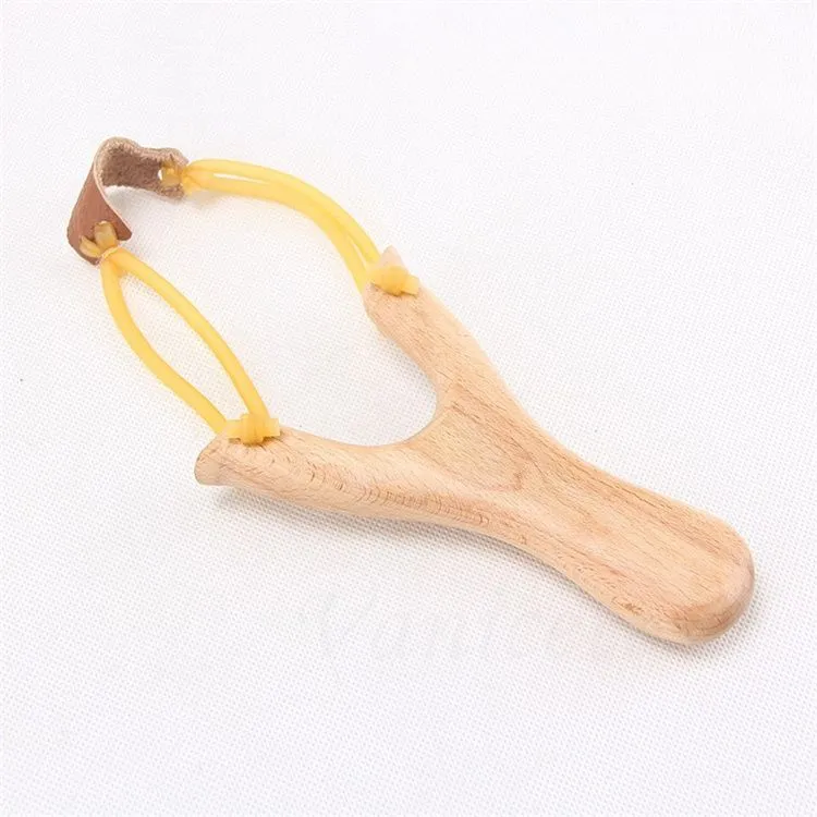 Party Favor Fidget Toys Wooden Slingshot Rubber String Fun Traditional Kids Outdoors catapult Interesting Hunting Props Toys LT871