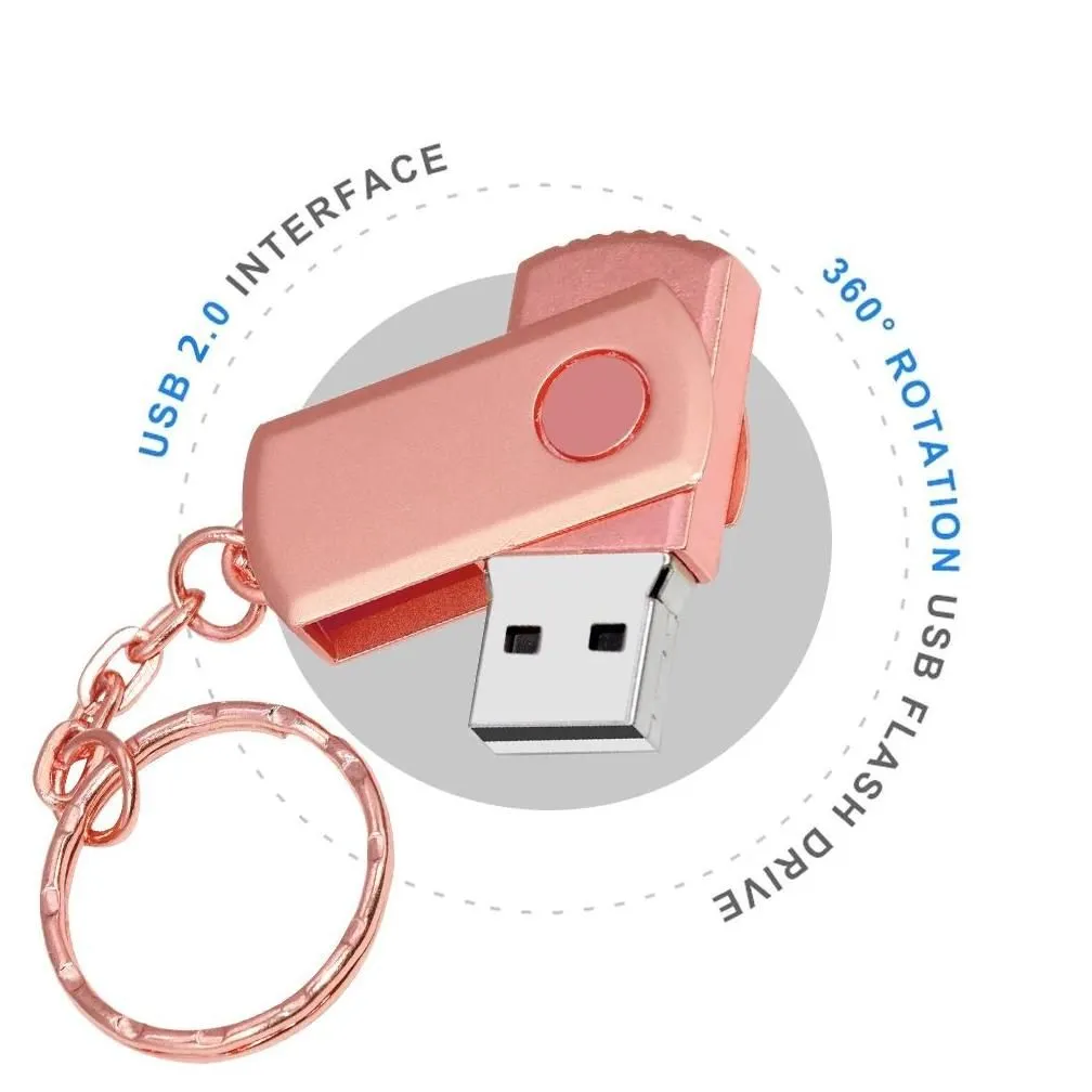 Usb Flash Drives Metal Drive 8Gb 16Gb 32Gb 64Gb 128Gb Pen Otg 8 16 32 64 128 Gb Pendrive Memory Stick U Disk Waterproof Drop Delivery