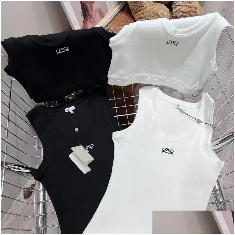 designer t shirt woman LOWE cropped top knits Tankem broidered womens tops sexy sleeveless sport Tee yoga summer tees vests Fitness Anagram Sports Bra Mini