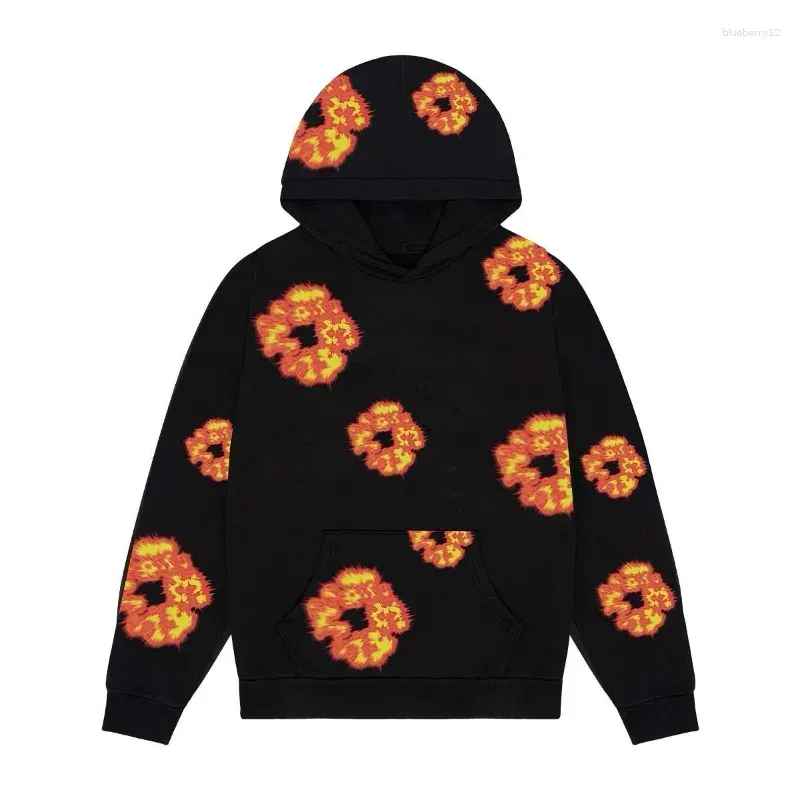 Men`s Hoodies Y2K Hoodie Mens Hip Hop Graphic Print Oversized Sweatshirt Harajuku Gothic Pullover Streetwear