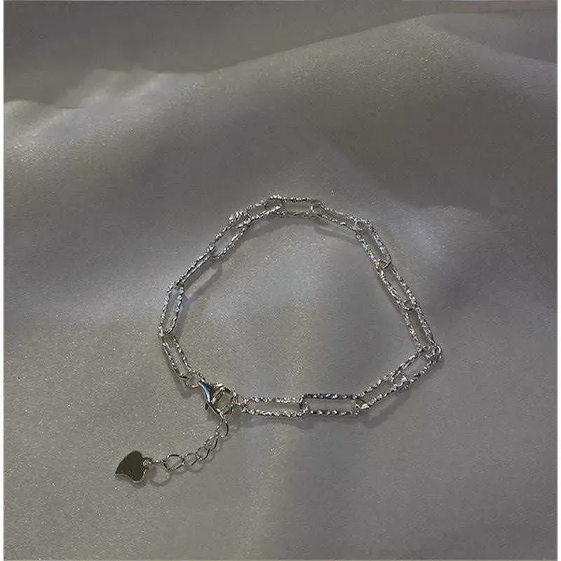 Charm Bracelets 2022 New Silver Colour Sparkling Gypsophila Adjustable Bracelet Bangle for Women Fine Fashion Jewelry Wedding Party Gift