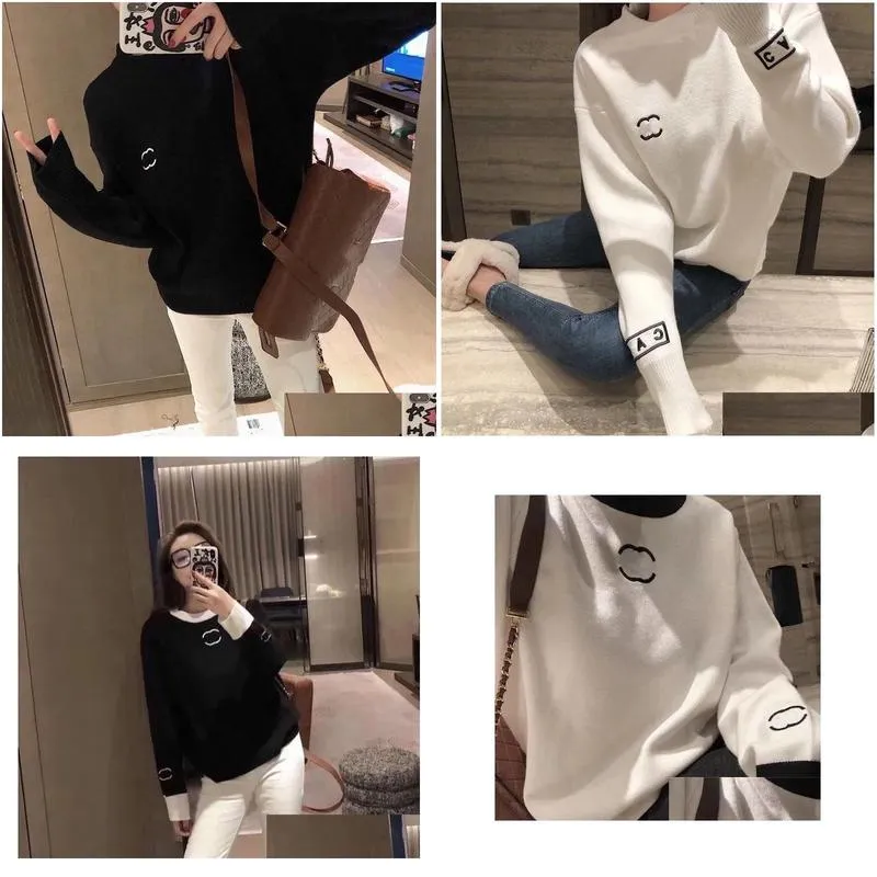 Men Womens Pullover Luxury Letters brands Designers Sweater S Hoodie Long Sleeve Sweatshirt Embroidery Knitwear Winter Clothes 2023 CC