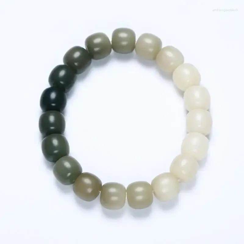 Charm Bracelets Gradual Bodhi Root Hand String Wrapping Fingers Soft Holding White Jade Twisting Zi