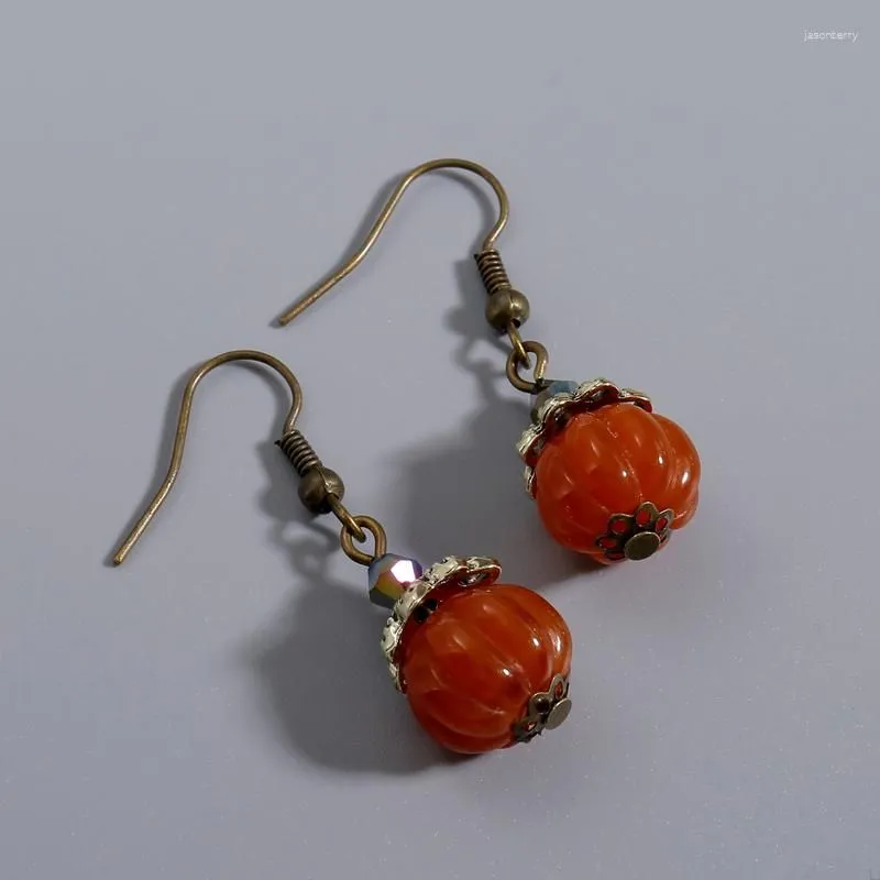 Dangle Earrings Vintage Ethnic Style Persimmon Appearance Long Tassel Good Generation Women`s Jewelry