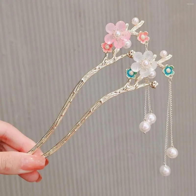 Hair Clips Chinese Style Flowers Stick Handmade Hairpins Headwear Jewelry Accessories Headdress Fashion Ornaments Styling Tools