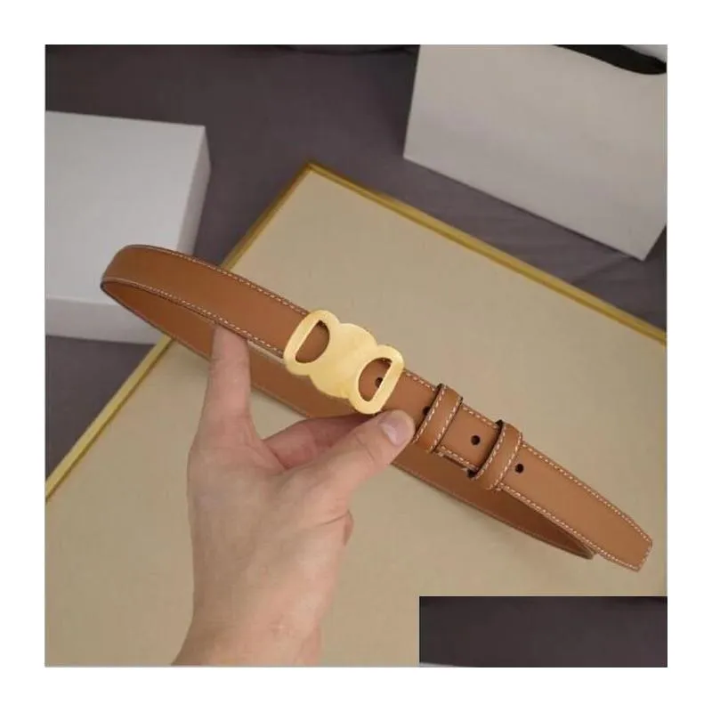 Designer belt Fashion Smooth Buckle Belt Retro Design Thin Waist Belts for Men Womens Width 2.5CM Genuine Cowhide 3 Color Optional High