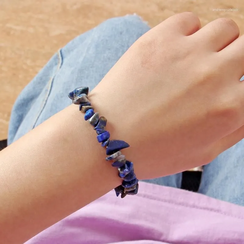 Charm Bracelets MINHIN Natural Stone Bracelet Coral Beaded & Bangles For Women Irregular Design Chain Jewelry