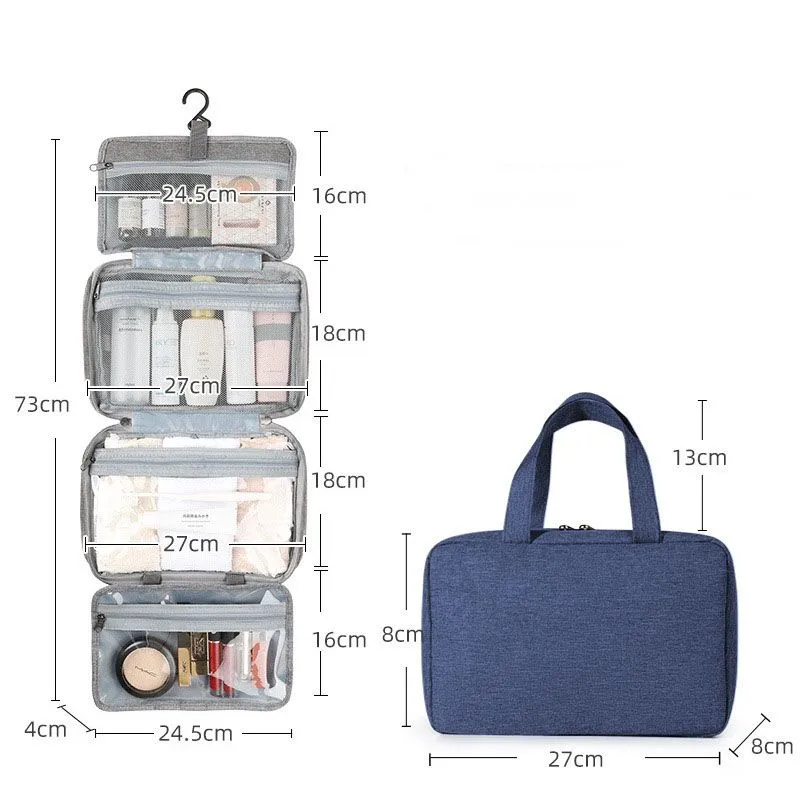 Cosmetic Bags Travel Waterproof Folding Dry And Wet Separation Wash Bag Storage Makeup Bag Can Be Hung