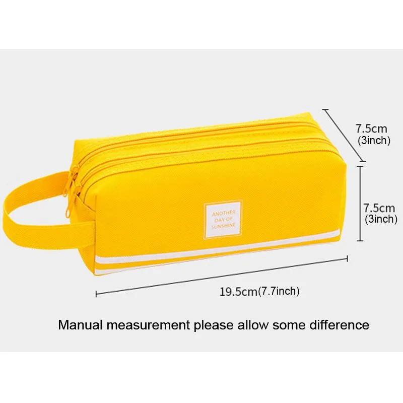 wholesale Large Capacity Stationery Storage Bag Cute Pencil Case Oxford Cloth Pen cases Kawaii Gifts Office Students Kids School Supplies